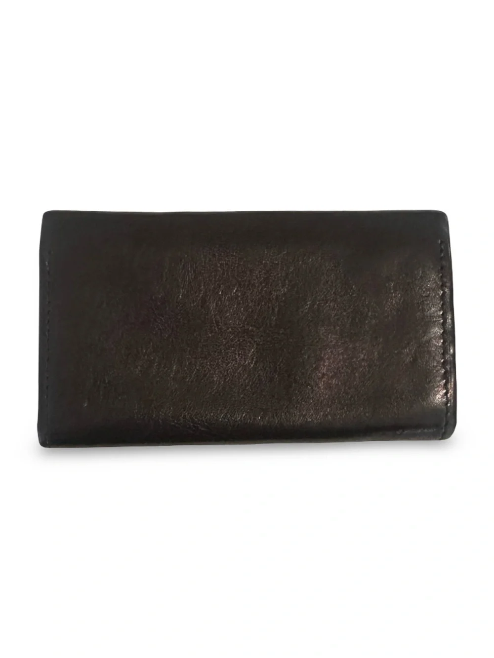 Takeo Japan Black Leather Key & Card Organizer